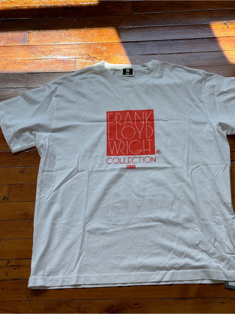 Kith Frank Lloyd Wright KITH Collection White Graphic Tee - Red Logo